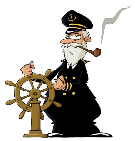 sjømann, sjø, kaptein, hjul, rør, røyk Dedmazay - Dreamstime