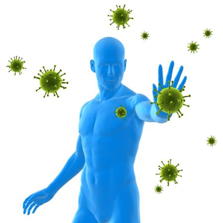 virus, immunforsvar, blå, mann, syke, bakterier, grønn Sebastian Kaulitzki - Dreamstime