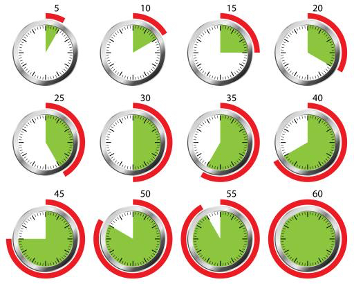 tid, klokke, sekunder, andre, grønn, rød, sirkel Rasà Messina Francesca (Francy874)