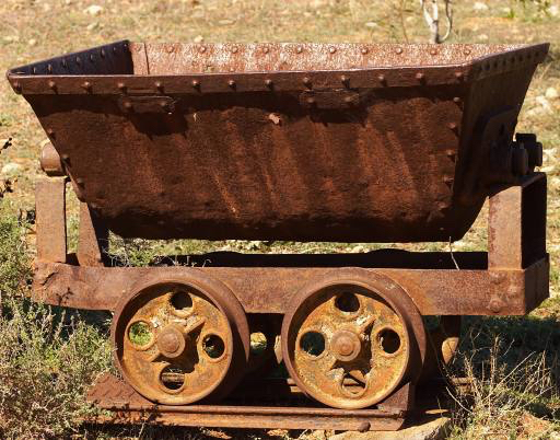 cart, mine, jern, tog, gamle, rust Clearviewstock