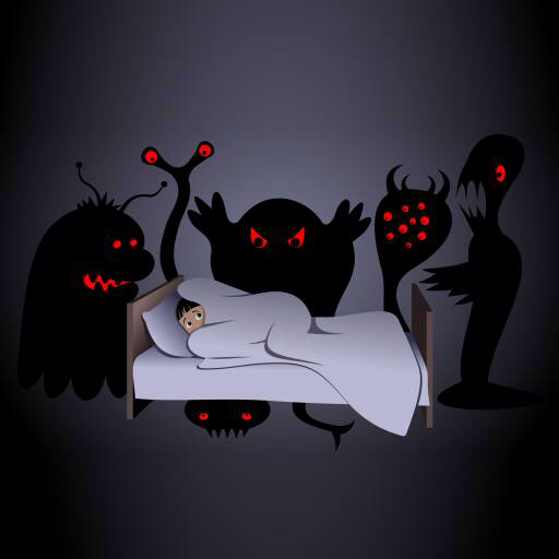 halloween, seng, monster, monstre, natt, scarry Aidarseineshev