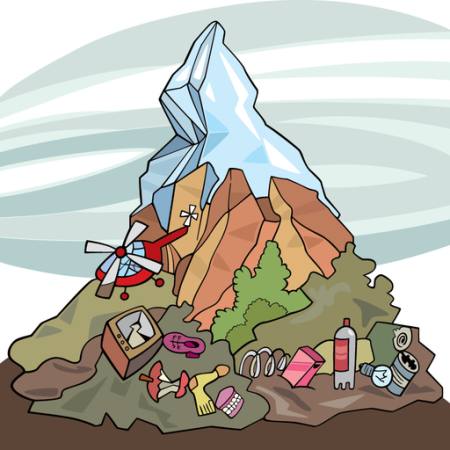 fjellet, is, søppel, chopper Igor Zakowski - Dreamstime