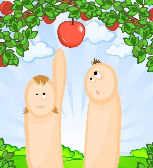 eple, epler, Adam, Eva, tre, natur Irina Zavodchikova (Irazavod)