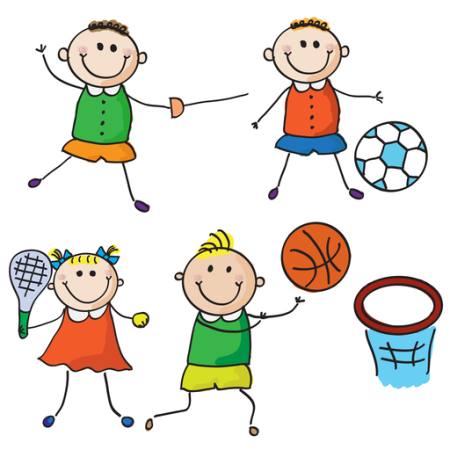 barn, sport, fotball, tennis, basket Aliona Zbughin - Dreamstime