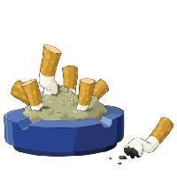 Pixwords Bildet med brett, røyking, cigare, cigare rumpe, aske Dedmazay - Dreamstime