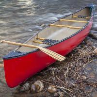 båt, vann, elv, steiner, rød Marek Uliasz (Marekuliasz)