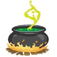 Pixwords Bildet med mat, brann, pot, grønn Wessam Eldeeb - Dreamstime