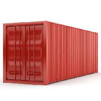 Pixwords Bildet med rød, boks, container Sergii Pakholka - Dreamstime