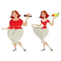 Pixwords Bildet med fett, dame, kvinne, kvinner, frukt, kake Vanda Grigorovic - Dreamstime