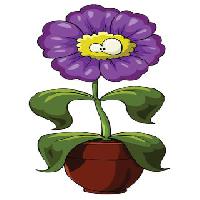 Pixwords Bildet med blomst, Bown, lilla, øyne, grønne, Dedmazay - Dreamstime