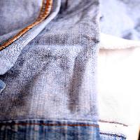 Pixwords Bildet med jeans, klær, blå Spectral-design