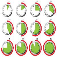 Pixwords Bildet med tid, klokke, sekunder, andre, grønn, rød, sirkel Rasà Messina Francesca (Francy874)