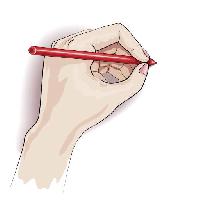 hånd, penn, skrive, fingre, blyant Valiva