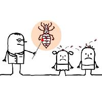 Pixwords Bildet med insekt, barn, barn, mann, lege N.l - Dreamstime