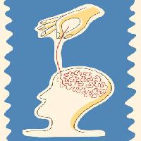 Pixwords Bildet med hjernen, sy, hånd, hjerne, hode Robodread - Dreamstime