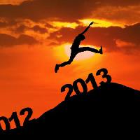 Pixwords Bildet med år, hoppe, himmel, mann, sprang, sol, solnedgang, nytt år Ximagination - Dreamstime