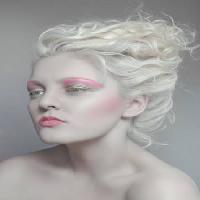 Pixwords Bildet med makeup, rosa, hår, blonde, kvinne Flexflex - Dreamstime