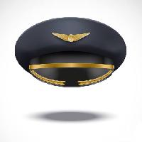Pixwords Bildet med hatt, lue, kaptein, gull, sort, skygge Viacheslav Baranov (Batareykin)
