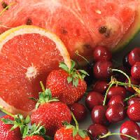Pixwords Bildet med red, frukt, mango, melon, moreller, kirsebær Adina Chiriliuc - Dreamstime