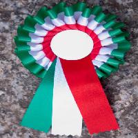 bånd, flagg, farger, marmor, grønn, hvit, rød, rund Massimiliano Ferrarini (Maxferrarini)