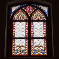 Pixwords Bildet med vindu, maling, maling, glass, kirke Aliaksandr  Mazurkevich - Dreamstime